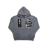 PLASTIC FACE PATCHED HOODIE - DARK GREY (6674942066806)