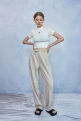 HIDE Piping Crop Top (1/2) (Ivory) (6570966483062)