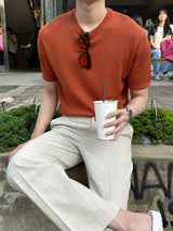サマーリネンアイスバックバンディングスラックス/Summer linen ice back banding slacks (3 colors)