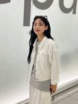 Salt cotton trucker jacket
