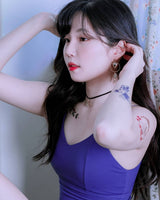  Crescent Moon Choker - Gold Color (Penthouse3 Hanjihyun, LOONA Yves Choker)