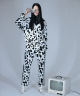 0 3 black cow velvet track pants (4641551810678)