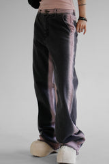 ピンクラインデニムパンツ / pink line denim pants
