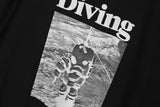 グラフィックTシャツ / DIVING GRAPHIC T-SHIRTS BLACK