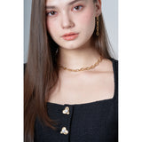 TWIST GOLD CHAIN NECKLACE (6618490765430)