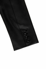 Back Patch Oversized Blazer _ Black