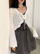 タッセルビーチウェアヴィンテージスカッシュニットカーディガン / Tassel Beachwear Vintage Scasi Knit Cardigan