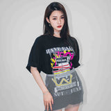 グラフィティ&ファイヤーイグジットオーバーサイズTシャツ / GRAFFITI & FIRE EXIT OVERSIZED TEE
