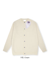 LMNラウンドネックケーブルカーディガン / LMN Round-Neck Cable Cardigan (6 colors)