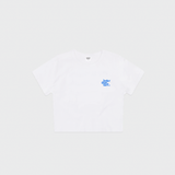 SMILE LOGO CROP TEE - BLUE