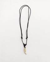 Kayu Vintage Gemstone Leather Necklace