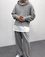 オールインワンクロップドフーディ/FL All-in-One Cropped Hoodie (4 colors)