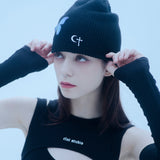 バタフライビーニー/1 4 butterfly beanie - BLACK