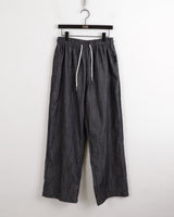 アンダーノンフェードサマーリネンローデニムワイドパンツ / Ander Non-Fade Summer Linen Raw Denim Wide Pants