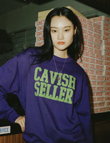 ブークルカレッジスウェットシャツ/BOUCLE COLLEGE SWEATSHIRT PURPLE(CV2CFUM469A)