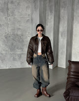 Crow's Belt SET Wide Jeans