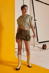 カーゴミニスカート/CARGO MINI SKIRT