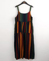 Horner Hippie Bohemian Striped Sleeveless Long Dress