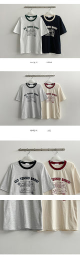 テニスカラーショートスリーブT / Tennis Colored Short Sleeve Tee