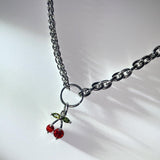Baby cherry_necklace (6672851501174)