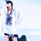 カットアウトグラフィックTシャツ / 222 Cutout graphic t-shirts - White