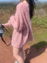 ヘアリーラウンドニットT