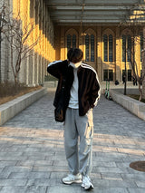 スルイカーゴポケットスウェットパンツ / Slui Cargo Pocket Sweat Pants (2 colors)