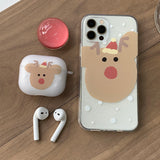 ルドルフ_スノークリスマスAirPodsケース_マット