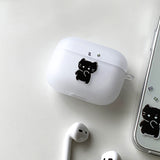 ブラック - サプライズ サムキャット カップル AirPods Case_マット