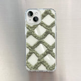 CROCHET NET PHONE CASE_WHITE