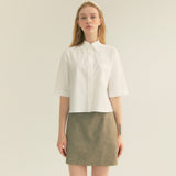 リネンベーシックスカート / Linen Basic Skirt (Khaki)