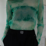 マーブルメッシュトップ / MARBLE MESH TOP_GREEN