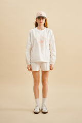 チェリーアーチロゴウーブンピストトップ／CHERRY ARCH LOGO WOVEN PISTE TOP [WHITE]