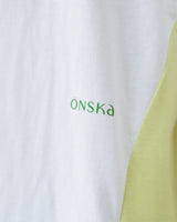 カラーブロックVネックTシャツ