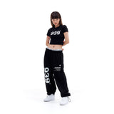 939 LOGO CROP TOP (BLACK)