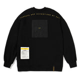 21 TYPO OVERSIZED HEAVY SWEAT CREWNECK WHITE MELANGE / BLACK (6624158908534)
