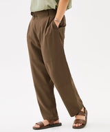 MINIMAL ONE TUCK GURKHA PANTS (BROWN) (6585158533238)