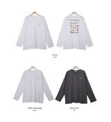 Objet Printing Overfit Long Sleeve T-shirt (3color)