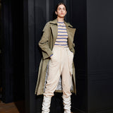 [UNISEX] MILO TRENCH COAT, LIGHT KHAKI (6632622456950)