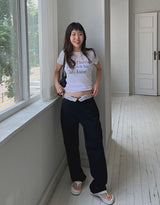 オビレタリングパンツ/Obi Lettering Pants (2color)