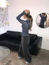 ニコルジッパーバンディングパンツ