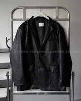 CH Damage Leather Jacket (2 colors)