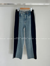 Just Coloring Denim Wide Pants