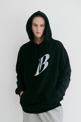 Bロゴパーカー / BSR2223FWPO058 B LOGO HOODIE BLACK