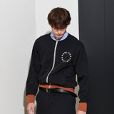 [UNISEX]MARIONG ZIP-UP JUMPER, BLACK (6628217421942)