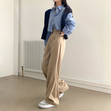 [beled made/short, long] standard date wide slacks