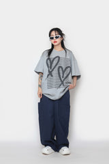 ブラッシュハートショートスリーブTシャツ / Brush Heart Short Sleeve T-shirt