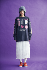 レースフリルロングスカート