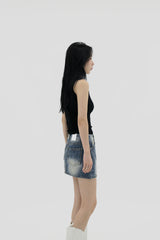 シンプルリブドスリーブレス / Simple Ribbed sleeveless (2color)