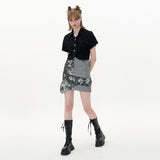 Frill Skirt [Tie-dye check] (6596678582390)